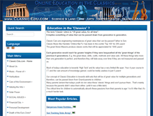 Tablet Screenshot of classic-edu.com